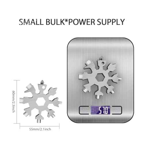 Stocking Stuffers for Men, Christmas Stocking Stuffers for Adults,19-In-1 Snowflake Multitool, Tools for Men,Cool Birthday Gifts for Dad Husband Boyfriend, Gadget Mens Gifts Ideas,Snowflake Multi Tool