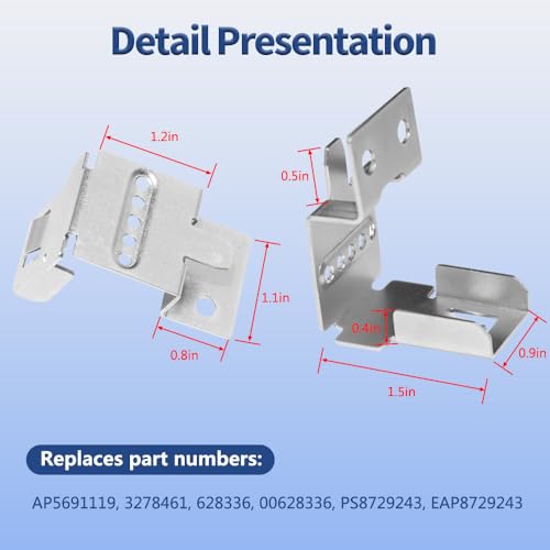 Bosch 00628336 Dishwasher Toe Panel Bracket Replacement Part