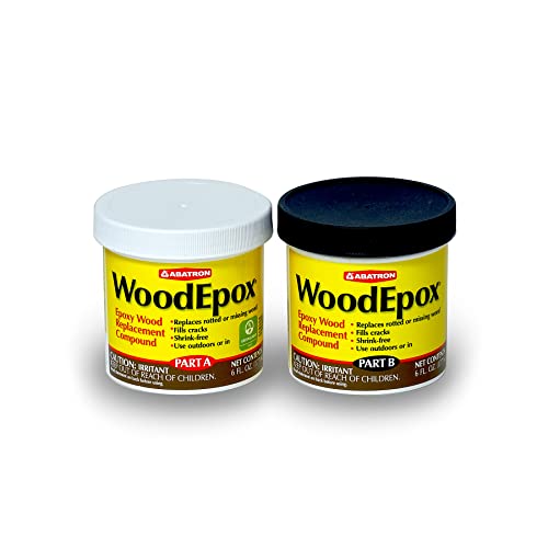 Abatron WoodEpox Kit 12 oz - Structural Wood Filler & Repair Epoxy