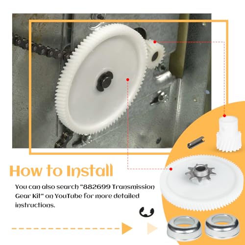 Drive Gear Kit 882699 for Whirlpool/Kenmore Trash Compactors