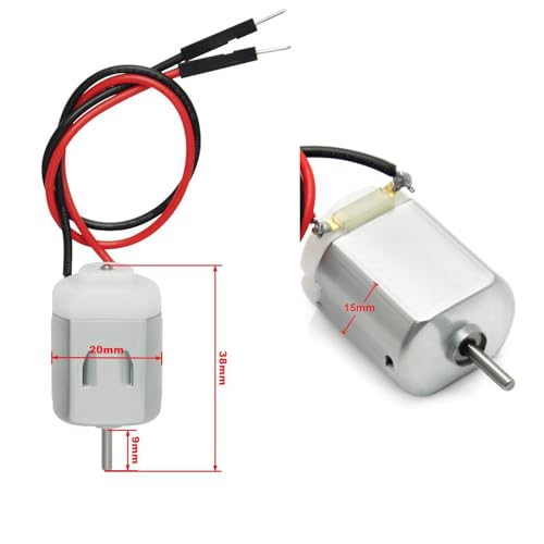Miniature DC Motor 1.5V-6V for Arduino Robotics Projects - Pack of 6