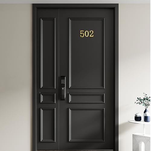Opasyo Gold 2-inch Self-Adhesive 3D Mailbox Numbers Set - 30 Pieces