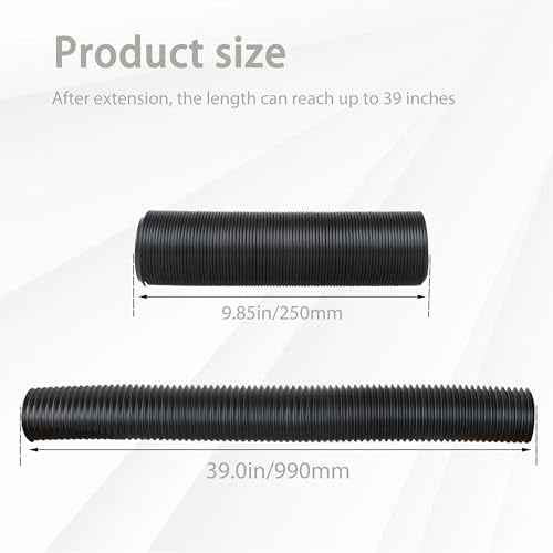 2-1/2 Inch Dust Collection fittings Dust Collector Hose 2.5 inchs Flexible Dust Collection Hose 70198, for Table Saw, Drill Press, Woodworking and Wood Shop