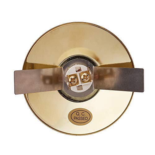 Newhouse Hardware BR5W Unlighted Doorbell Button, 1-Pack, Brass
