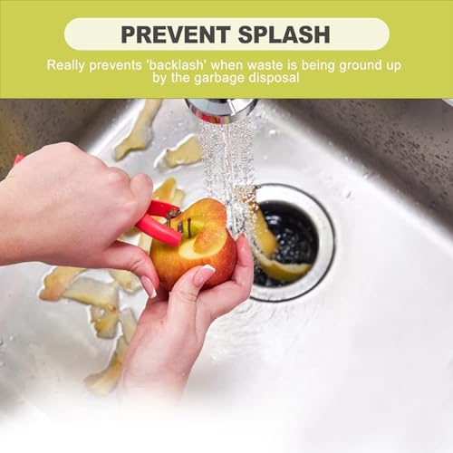 3-3/8 Inch Garbage Disposal Splash Guard, Removable Rubber Sink Baffle – Quiet Drain Cover