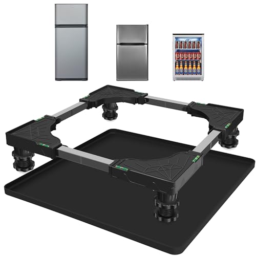 WUDIALIEN Mini Fridge Mat with Raised Edges, 24x24x0.5'' - Prevent Water Leakage & Floor Damage (Variation: Mini Fridge Mat)
