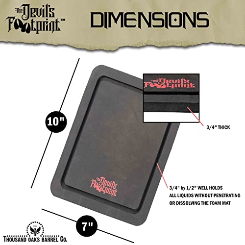 Thousand Oaks Barrel Mat for 1-5 L Whiskey Barrels – Waterproof Spill Protector