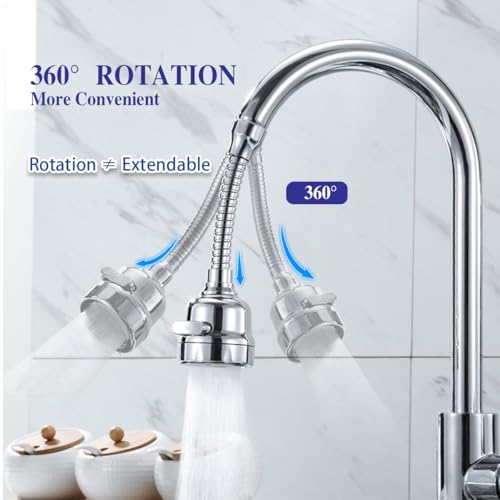 TXYGZ Type2 Kitchen Faucet Sprayer Attachment 360° Rotatable Nozzle, Anti-Splash, 3 Modes