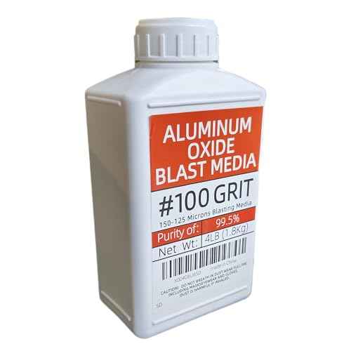 #100 Grit Aluminum Oxide Sandblasting Medium (4 Lbs/1.8 Kg) Fine Sandblasting Medium - Application: Used As Abrasive And Medium For Sandblasting Cabinets And Sandblasting Machines. (Purity 99.5%)