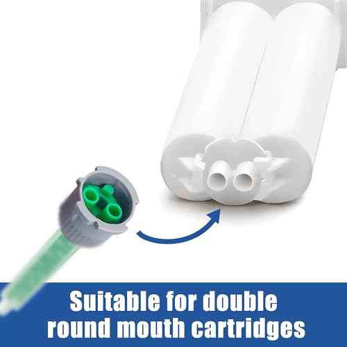20 PCS Epoxy Mixing Nozzle Adhesive Mixing Nozzle Tip for Resin Adhesive Cartridges 50ml (1:1 & 2:1 Ratio)