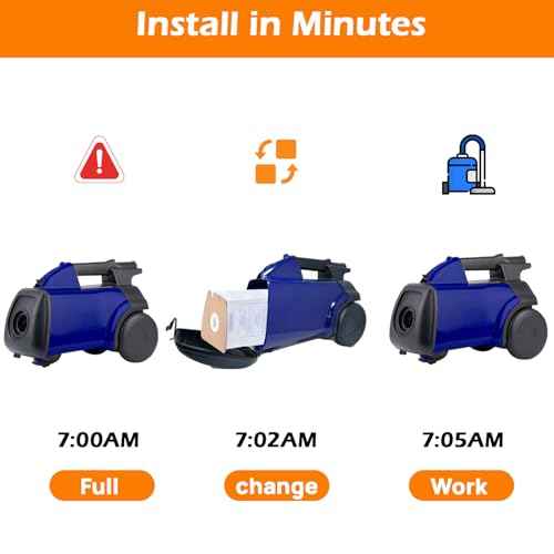 8-Pack Style MM Vacuum Bags for Eureka Mighty Mite 3670 & 3680 Canister Vacuums ? Replaces Parts 60295, 60295A, 60295B, 60295C, 60296 & 60297A ? Effective Filtration