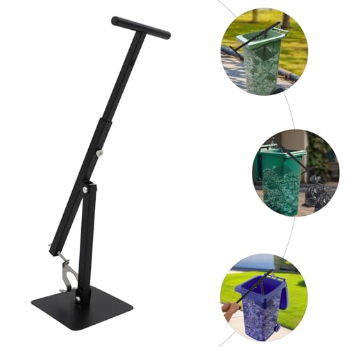 Manual Trash Compactor with Adjustable Height, Portable Waste Press for Kitchen & Office