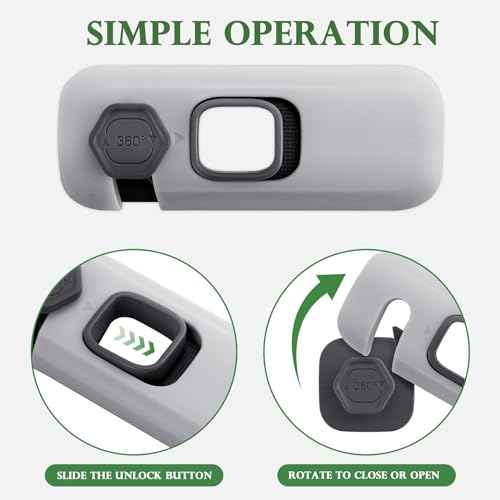 5 Pack Child Proof Refrigerator Lock, Baby Proofing Cabinet Locks, oven lock child safety, fridge lock, for Fridge, Drawers, Dishwasher, Oven, Cupboard, Closet, Adhesive, No Tools Need(Grey)
