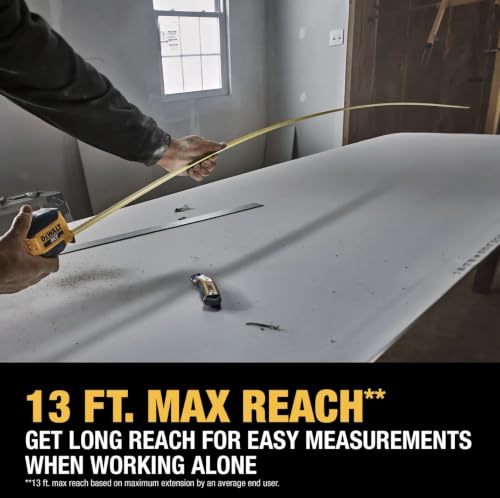 DEWALT Atomic Compact Series Tape Measure 30 ft / 9.1 m with Fractional Blade