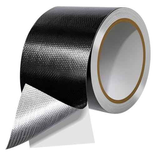3.15 Inches x 11 Yards Black Heavy Duty Duct Tape, Waterproof Outdoor Tape for Repairs, Strong, Flexible, No Residue