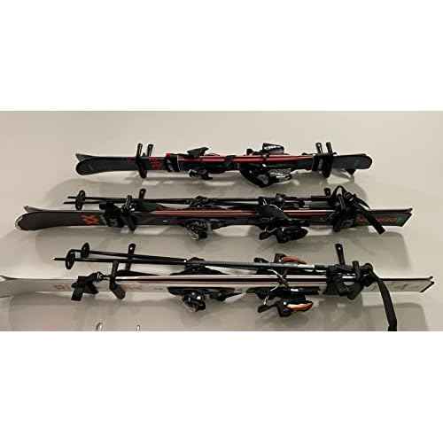 Garage Storage Ladders Hooks, 6 Pack Heavy Duty Utility Hanger, 9.8IN Wall Mount Rack Safely Holds 50 Pounds