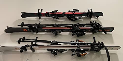 Heavy Duty Garage Wall Mount Hooks - 6 Pack, 50 lbs Capacity for Ladders, Tools & Bicycles