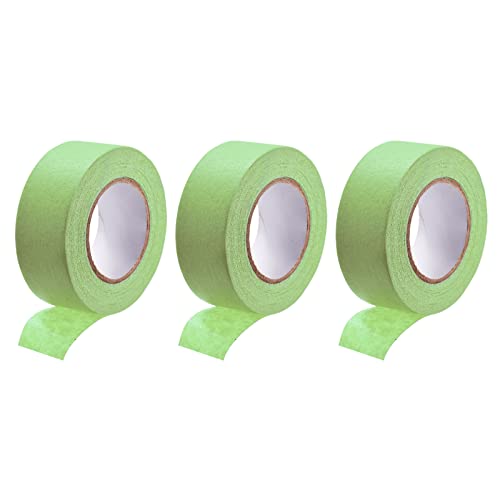 DMiotech 3Pcs 1 inch x 21 Yards Masking Tape Painters Tape Rolls for Crafts, Labeling, DIY Decorative Light Green