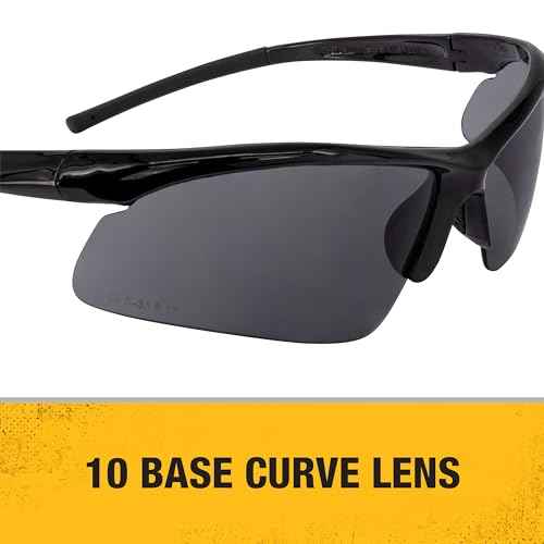 DEWALT DPG51-2C Radius Smoke 10 Base Curve Lens Protective Safety Glasses