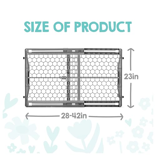 Regalo 28-42 Inch Expandable Plastic Baby Safety Gate for Stairs & Doorways