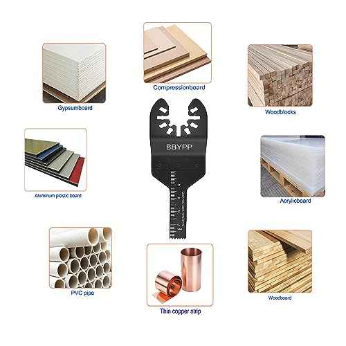 14pcs Oscillating Saw Blades, 3/8 Inch Professional Universal Multitool Blades for Wood Plastic Soft Metal, Quick Release Durable Oscillating Wood Saw Blades Fit Most Models