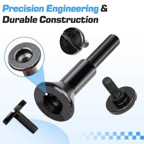 4 Pack Cut Off Wheel Arbor, Mounting Mandrel Holder 3/8" & 1/4" Arbor Hole, 1/4 Die Grinder Attachments, Cut-Off Wheel for Die Grinder Accessories Drill Bits Tool