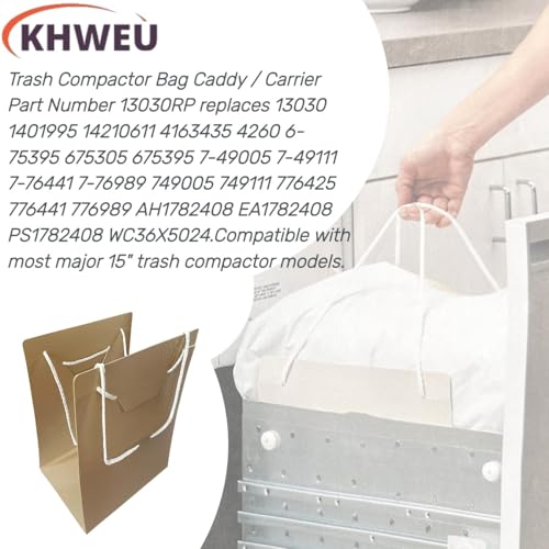 【Upgraded】 Ultra Durable 13030RP OEM Bag Caddy/Carrier for Trash