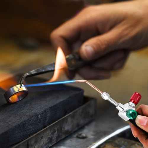 Mini Jewelry Oxygen Torch Kit - Gas Torch with 5pc Tips for Jewelry Repairing & Manufacturing