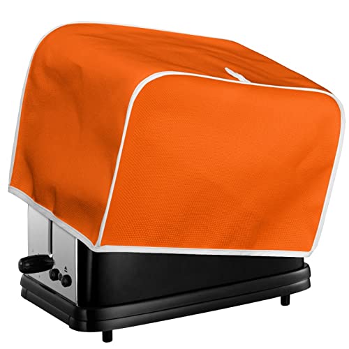 Orange Toaster Dust Cover, 4-Slice, Washable Polyester - JOAIFO M