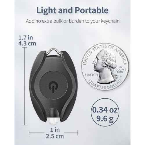 Uniclife 5 Pack LED Keychain Flashlight Mini LED Keychain Light 14 Lumen Portable Ultra Bright Battery Powered Key Ring Torch for Outdoor Camping Party Hiking and Emergency Lighting