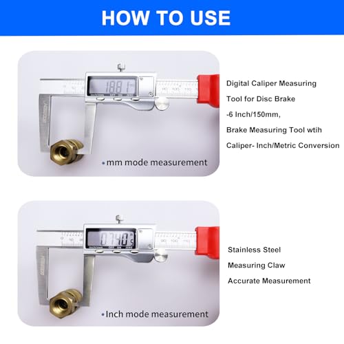 Disc Brake Rotor Micrometer,Digital Caliper Measuring Tool for