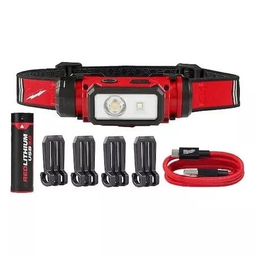 2163-21 for Milwaukee Tool with Redlithium USB Hard Hat Headlamp (600 Lumens)