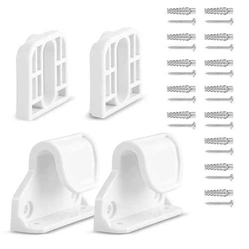 Retractable Baby Gate Replacement Parts, 55" W x 33" H Retractable Baby Gate Extensions (Including 2 x Latches + 2 x Brackets + 1 Set of Screws) for Retractable Gate (White)