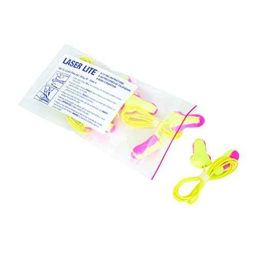 Howard Leight by Honeywell Laser Lite High Visibility Corded Disposable Foam Earplugs, 5-Pair Vending Pack (LL-5-30)