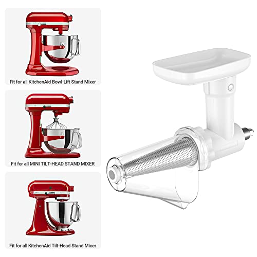 InnoMoon Fruit & Vegetable Strainer Attachment for KitchenAid White-1