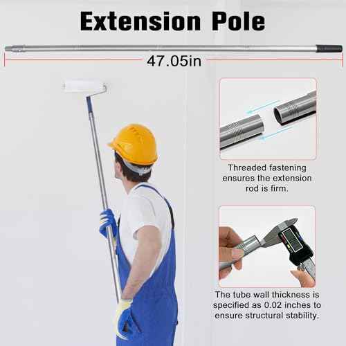 Self-Leveling Cement & Epoxy Floor Tool Kit ? Rake, 9¡± Spike Rollers, 4¡± Paint Roller, Spiked Shoes, Extension Pole, Gloves & Accessories