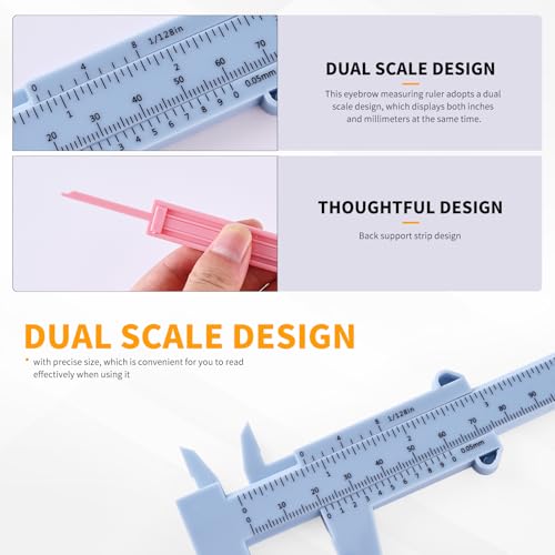 Eyebrow Measuring Ruler, Brow Mapping Tool, Mini Vernier Caliper