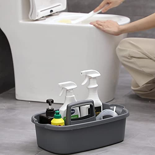JiatuA Large Portable Shower Caddy Basket Dark Gray - Cleaning & Storage Organizer