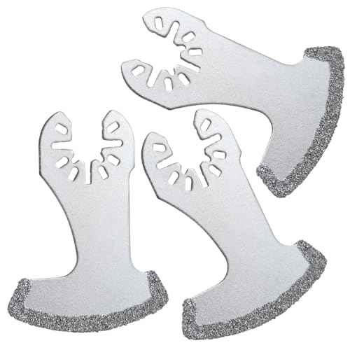 Diamond Grout Removal Blades, 3pcs, Silver, Diamond Material, Compatible with Concrete, Mortar, Grout