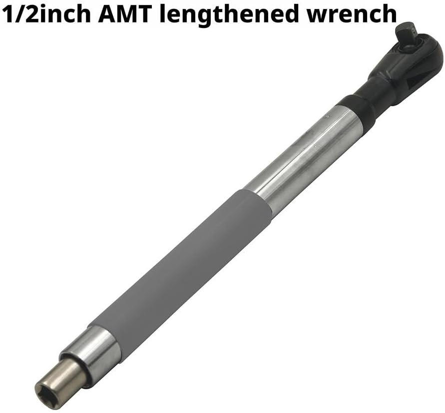 Offset Extension Wrench Impact for Electric Drill, with 4 Socket Adapters and 1/2‘’ Drill Adapter, Multifunctional Chain Drive Electric Ratchet Wrench Tool for Tightening Fasteners (1pcs)