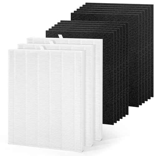 3+12 D360 Filter Replacement D3 Compatible with Winix D360 Air Purifier,Part # 1712-0101-02 Model£¬D360 HEPA Filter Replacement 3 True HEPA Filters + 12 Activated Carbon Pre-Filter. (3+12Set)