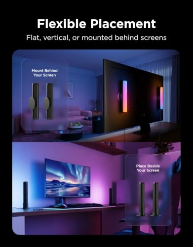 Govee Smart Light Bar RGBICWW TV Backlight for Living Room & Gaming - Black