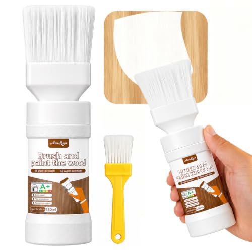 Anirun White Touch-Up Paint Pen for Wood & Furniture, 6.35 Oz, Indoor & Outdoor