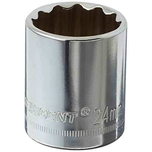 Crescent 1/2" Drive 12 Point Standard Metric Socket 24mm - CDS84N