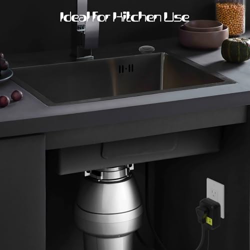 Etoolcity Stainless Steel Black 3.6'' Long Air Switch Kit for Garbage Disposal