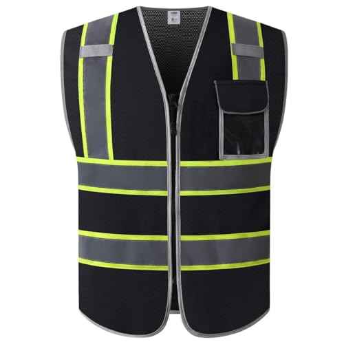 JKSafety Hi-Vis Multiple Pockets Lite MESH Lining Meets ANSI/ISEA Standards