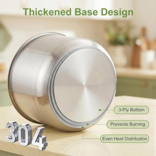 Zieaolk 6 Quart Stainless Steel Inner Pot for Instant Pot DUO/LUX/Ultra Replacement