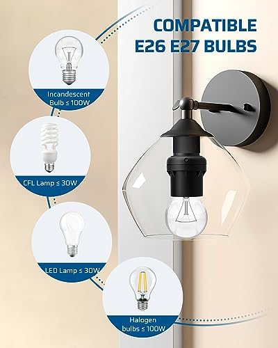 Black DEWENWILS 4 Pack E26/E27 Light Sensor Socket Dusk to Dawn Outdoor Indoor