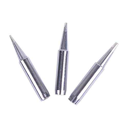 10pcs+Iron casing/lot Solder Iron Tip 900M-T For 936 SAIKE ATTEN AOYUE KADA Soldering Rework Station Iron