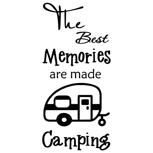 The Best Memories are Made Camping Removable Vinyl Wall Art Decal Stickers for Touring car Camper Family Quote